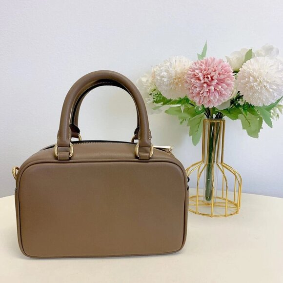 Coach CT776 Satchel Crossbody Bag in Im/Dark Stone - Picture 3 of 10